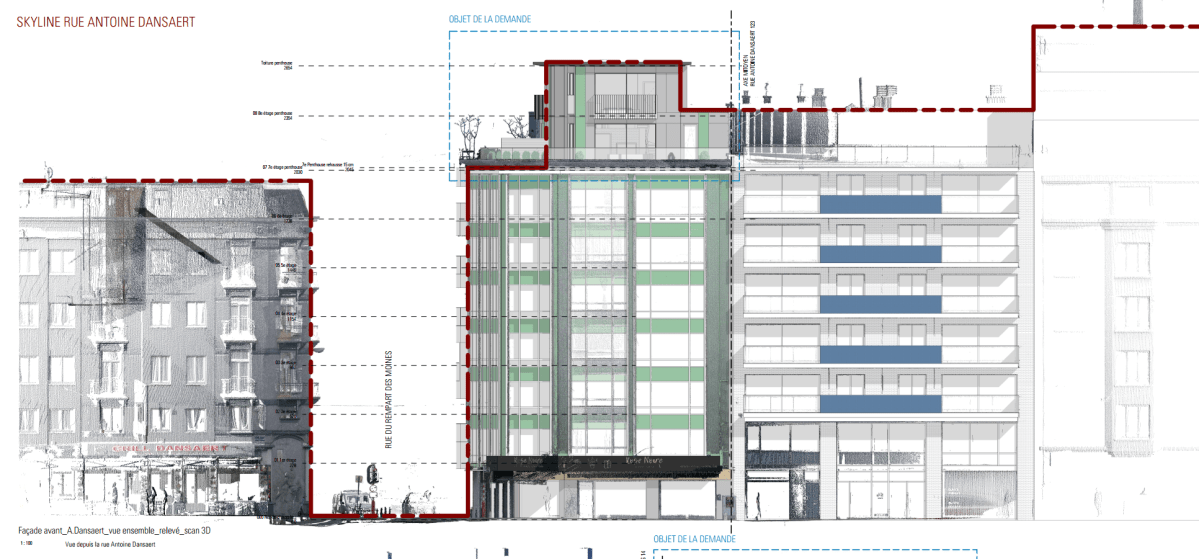 Scan d&rsquo;immeuble par nuage de points